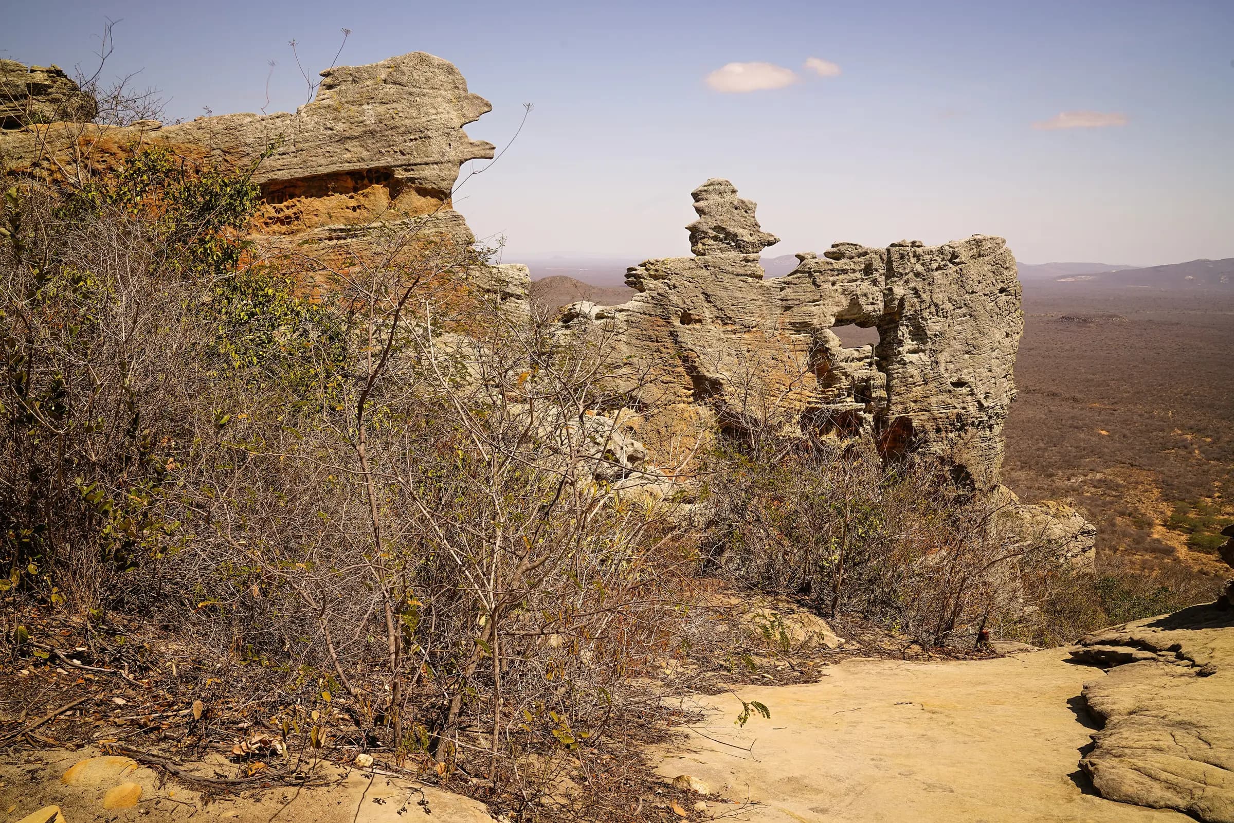 Formações rochosas no Parque Nacional do Catimbau (PE)
